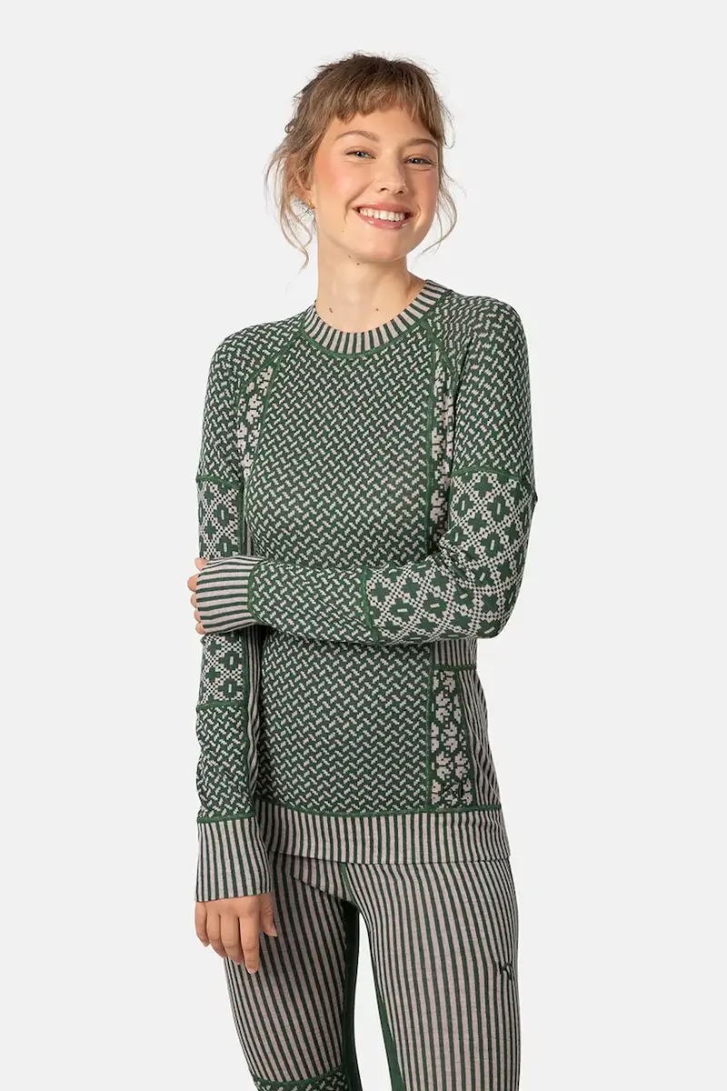 longsleeve funzionale SMEKKER colore verde 622682