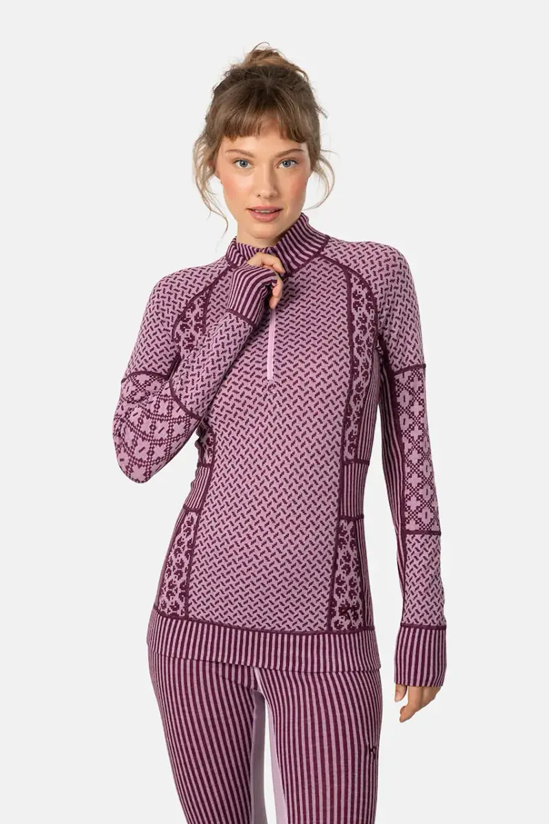 longsleeve funzionale SMEKKER colore violetto 622681