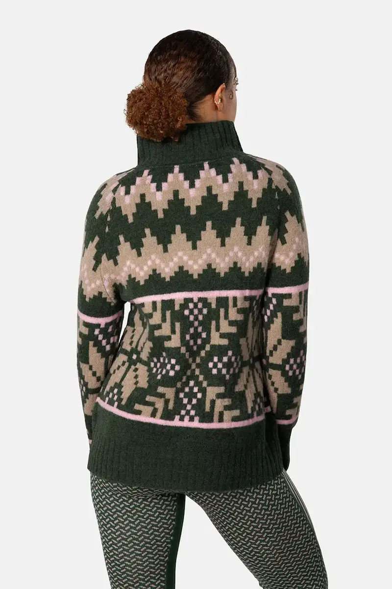 maglione AMELIA donna colore verde 623605 miniatura 2