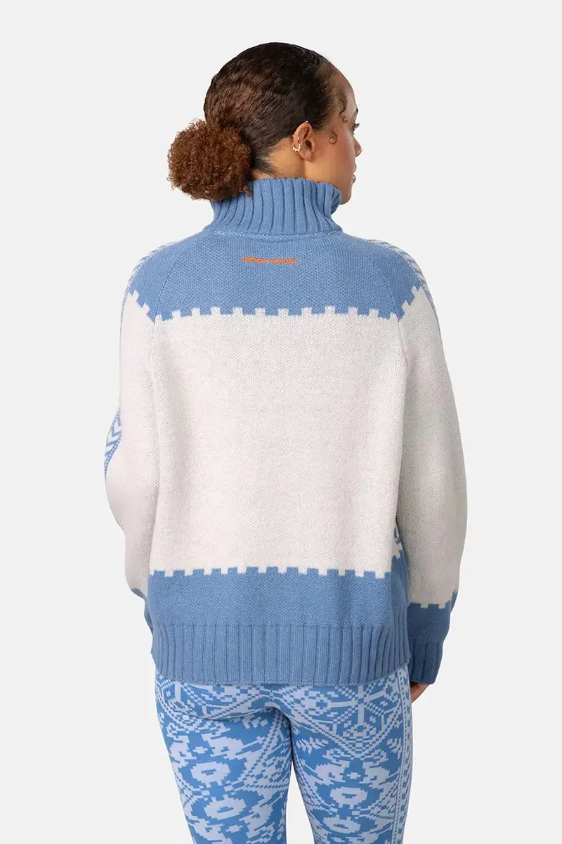 maglione con lana SAGA colore blu 623841 miniatura 2