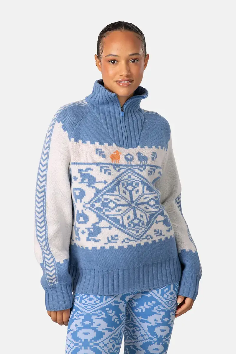 maglione con lana SAGA colore blu 623841