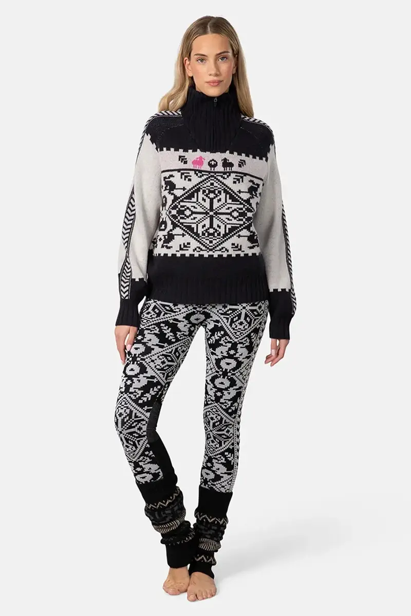 maglione con lana SAGA colore nero 623841 miniatura 3