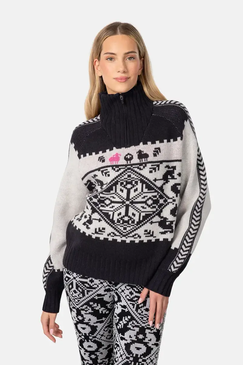 maglione con lana SAGA colore nero 623841