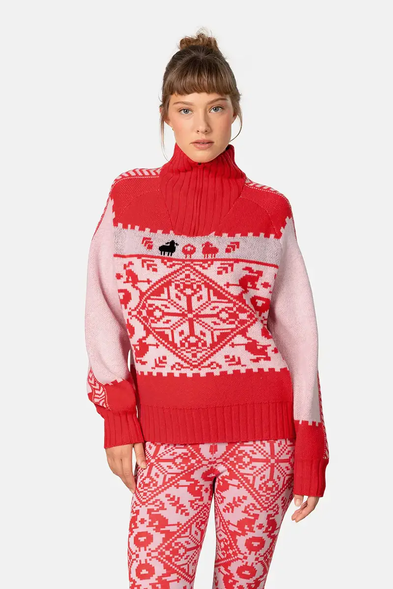 maglione con lana SAGA colore rosa 623841