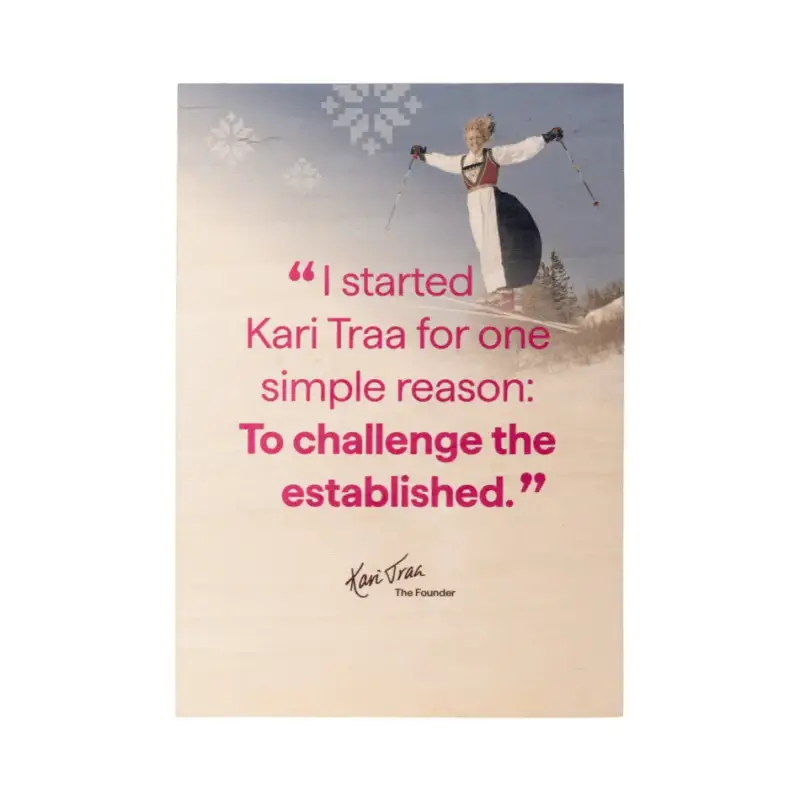 Poster donna Kari Traa Brand Story