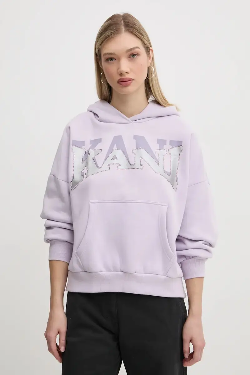 felpa donna colore violetto con cappuccio 61210049 miniatura 4