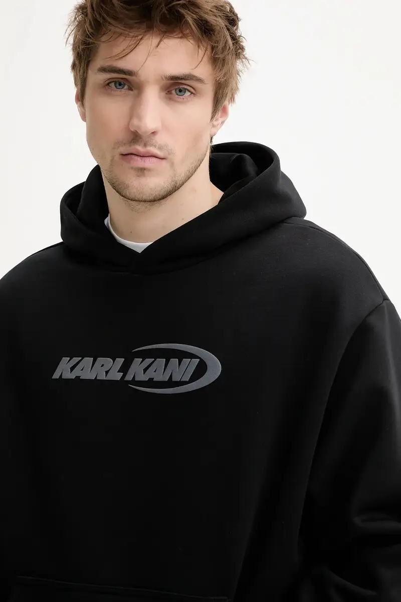 felpa in cotone uomo colore nero con cappuccio 60210341 miniatura 4