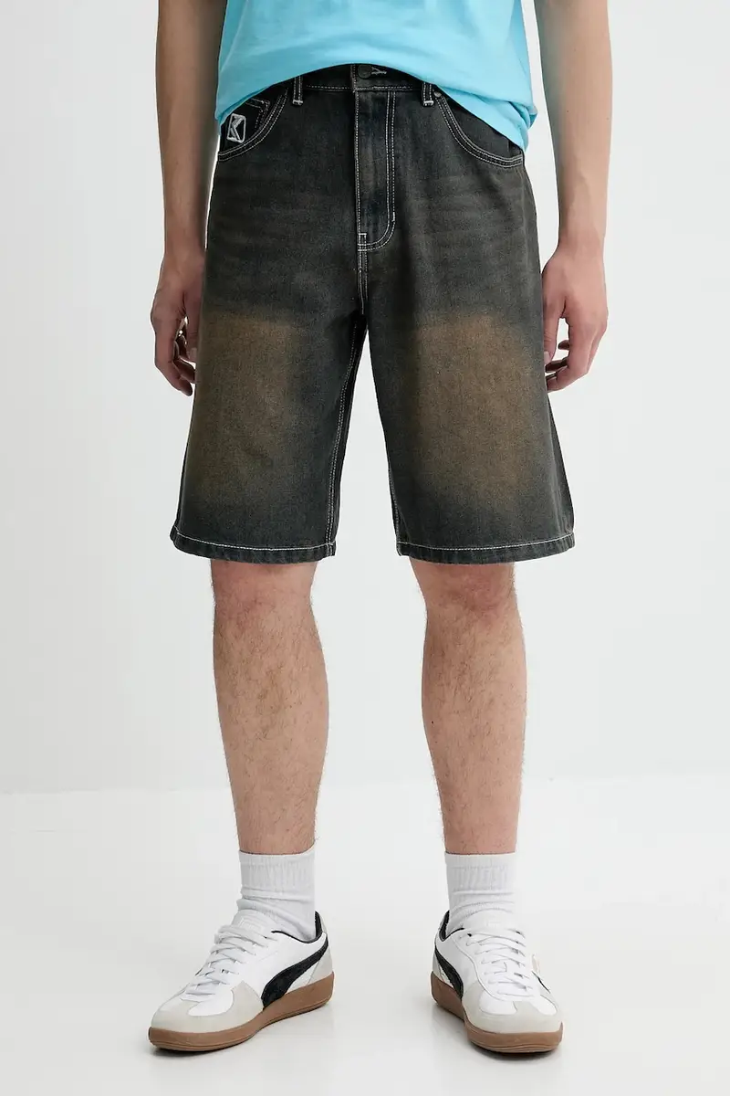 pantaloncini di jeans colore blu 60100040