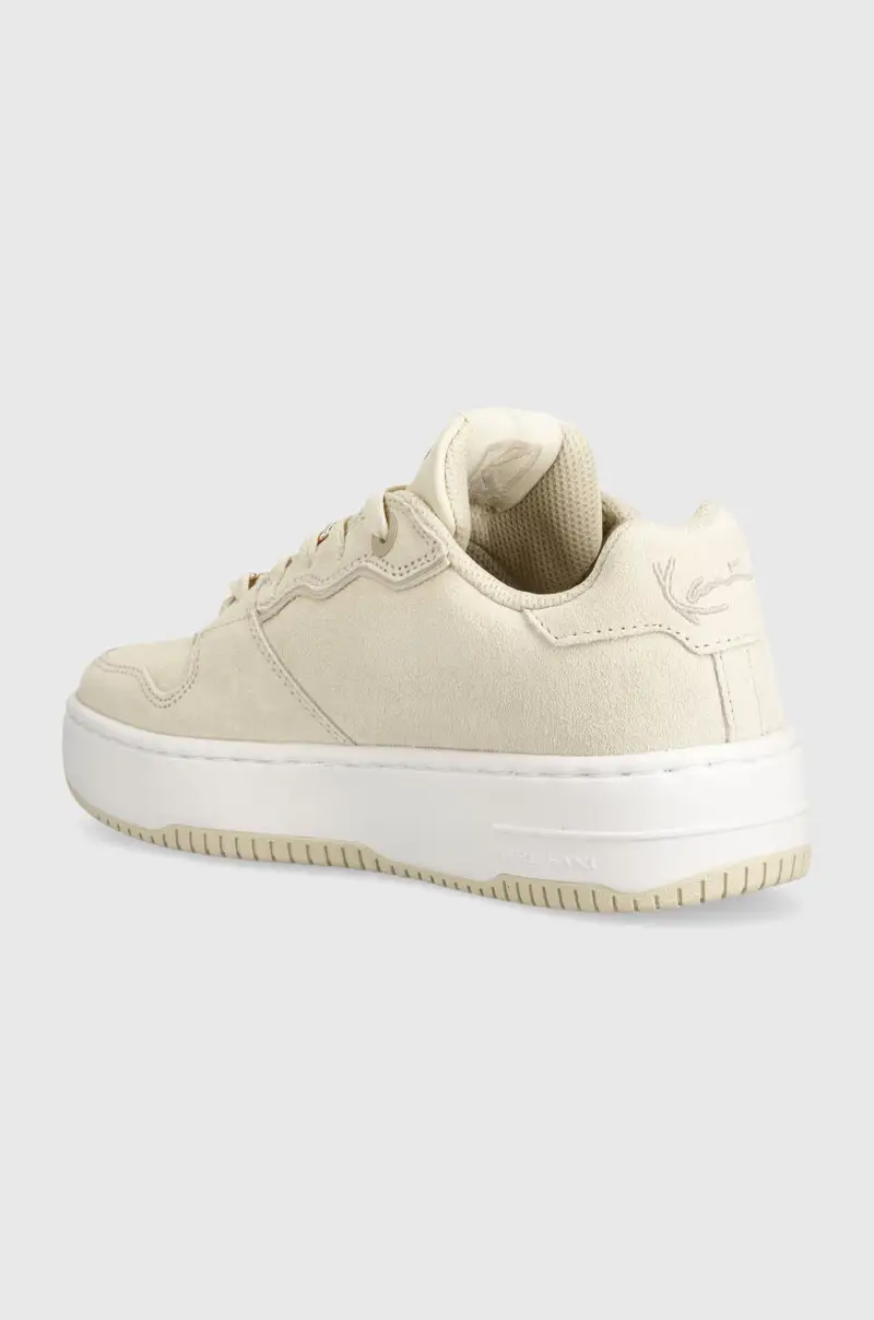 sneakers in camoscio 89 Logo PRM colore beige 1184043 KKFWW000261 miniatura 3