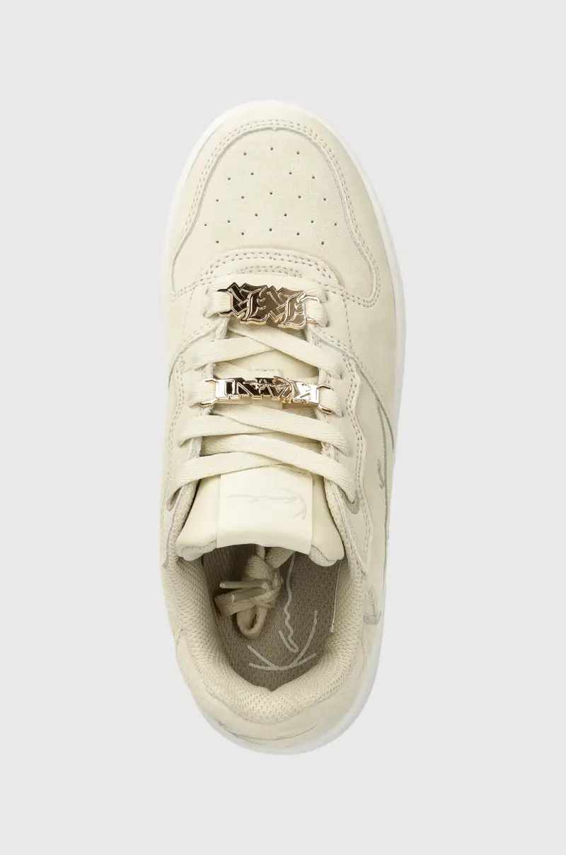 sneakers in camoscio 89 Logo PRM colore beige 1184043 KKFWW000261 miniatura 4