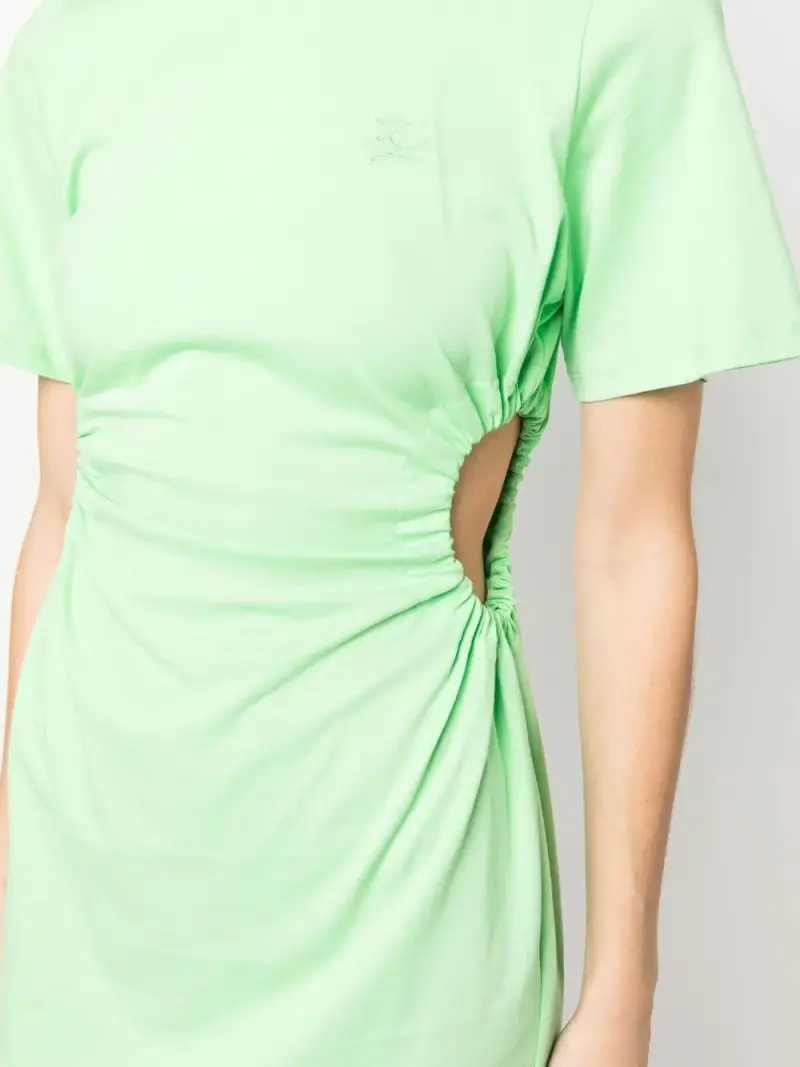 Abito verde fluo cut-out miniatura 3