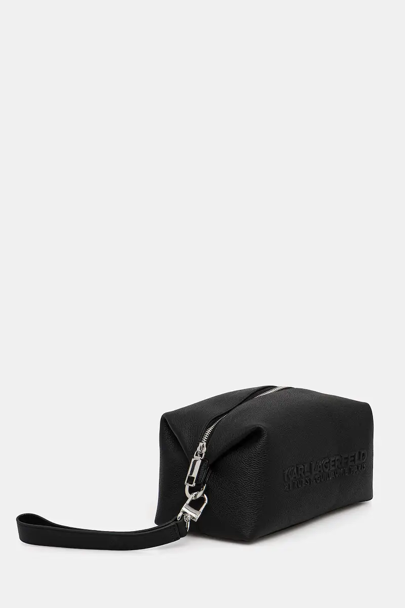 astuccio per trucchi in pelle colore nero A3M32053 miniatura 2