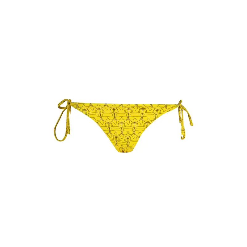 Costume da Mare Donna Giallo con Logo