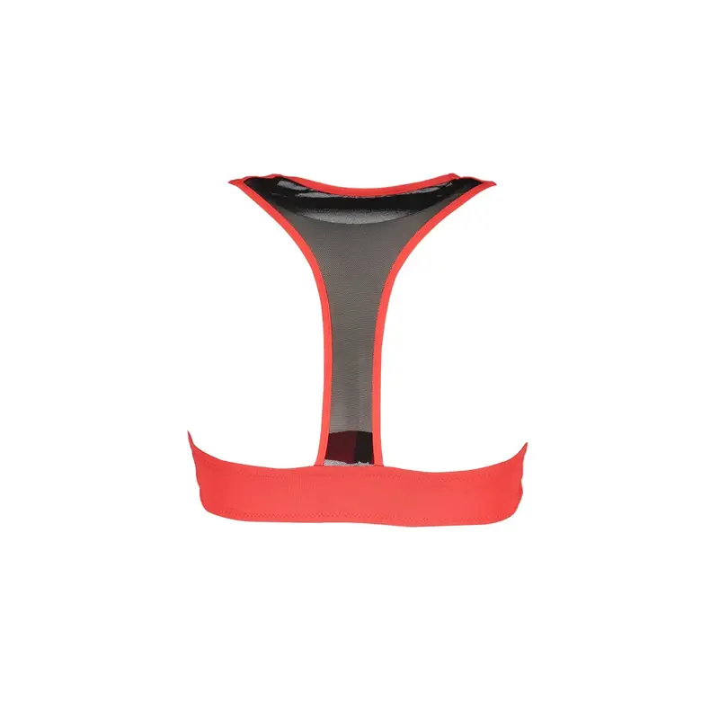 Costume da Mare Donna Rosso con Zip Frontale miniatura 2