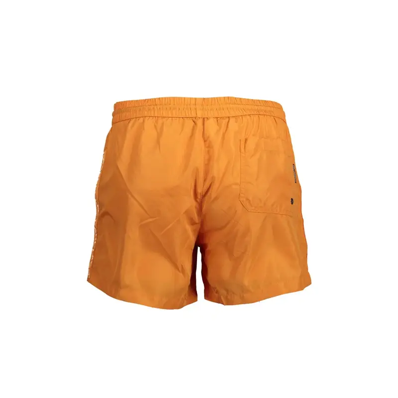 Costume da Mare Uomo Arancione con Logo miniatura 2