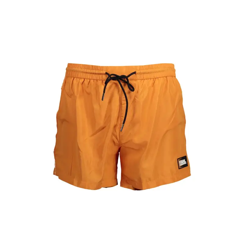 Costume da Mare Uomo Arancione con Logo