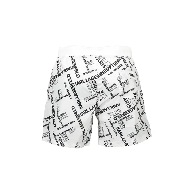 Karl Lagerfeld Beachwear Bermuda Uomo Bianco 4072095 miniatura 2