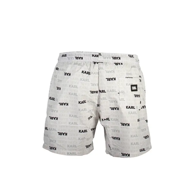 Costume da Mare Uomo Bianco Stampa miniatura 2