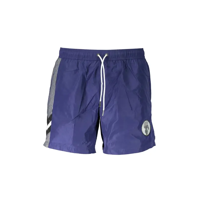 Costume da Mare Uomo Blu Dettagli a Contrasto