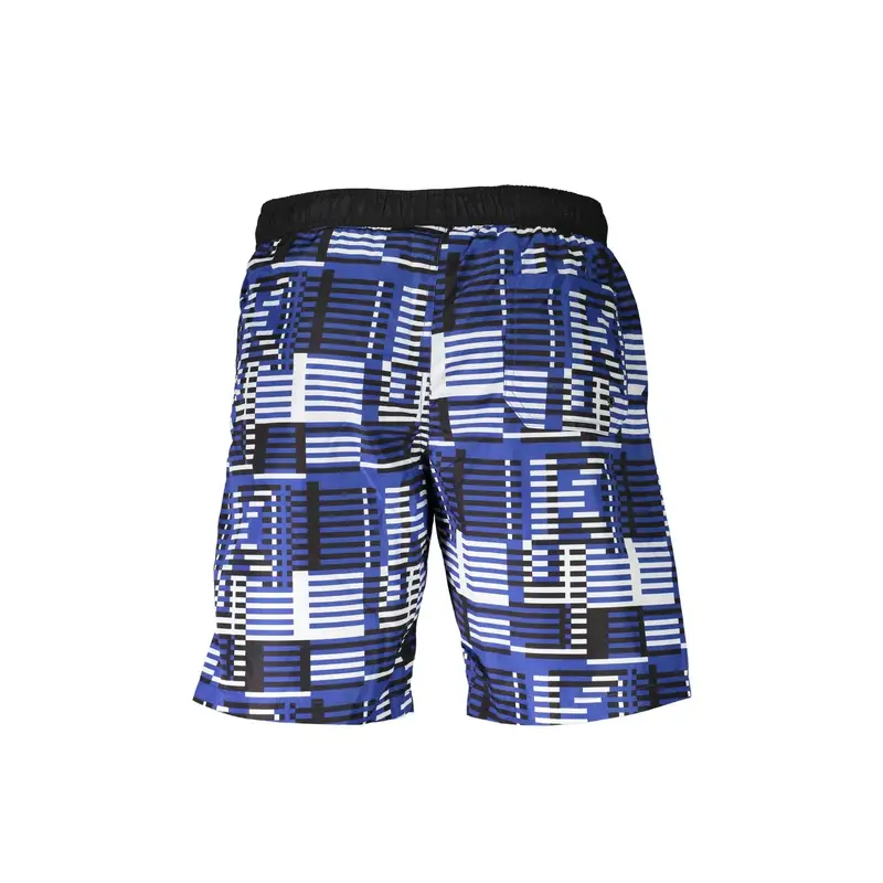 Costume da Mare Uomo Blu Dettagli a Contrasto Logo miniatura 2