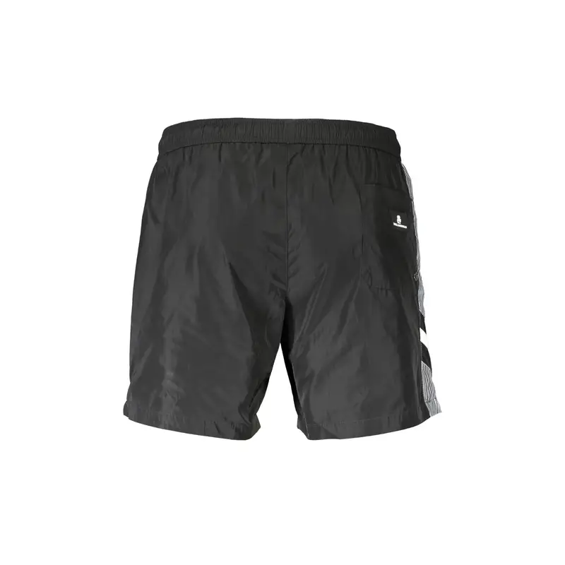 Costume da Mare Uomo Nero Dettagli a Contrasto miniatura 2