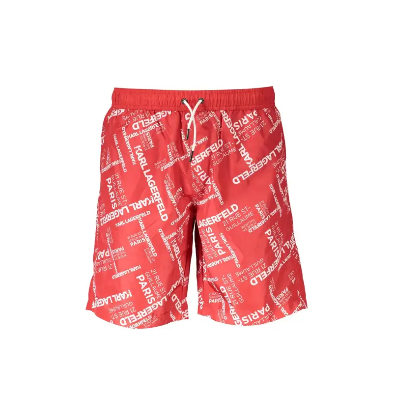 Karl Lagerfeld Beachwear Bermuda Uomo Rosso 4072069
