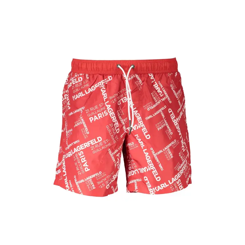 Karl Lagerfeld Beachwear Bermuda Uomo Rosso 4072173