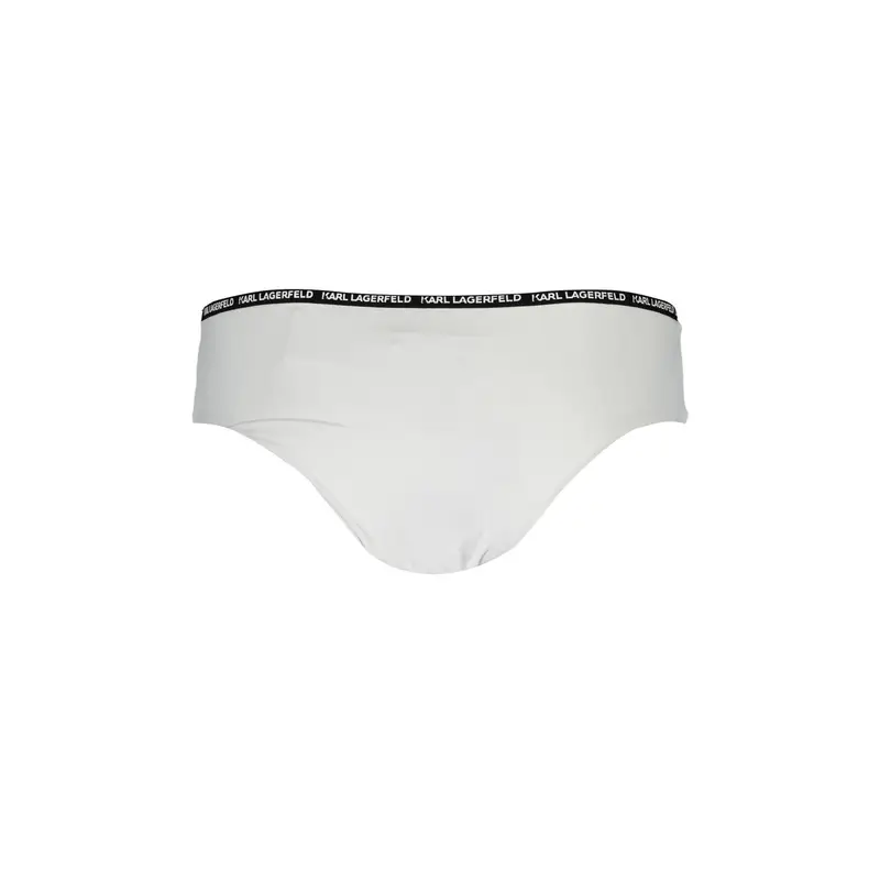 Costume Mare Donna Bianco Dettagli a Contrasto miniatura 2