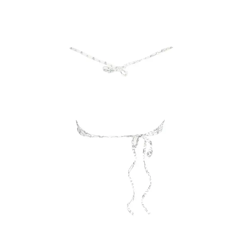 Karl Lagerfeld Beachwear Costume Mare Donna Bianco con Imbottitura miniatura 2