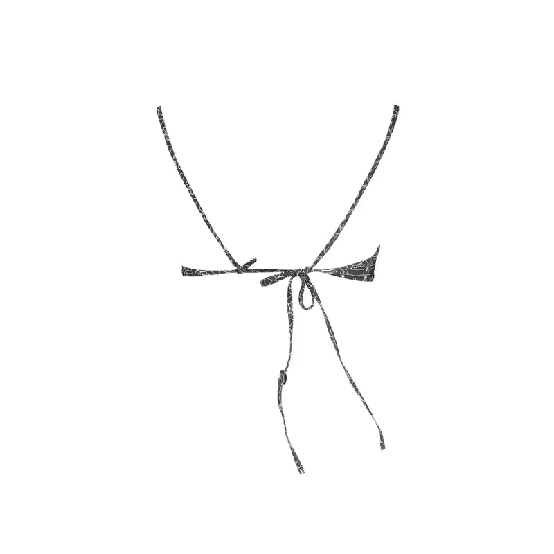 Costume Mare Donna Nero Allacciatura al Collo miniatura 2