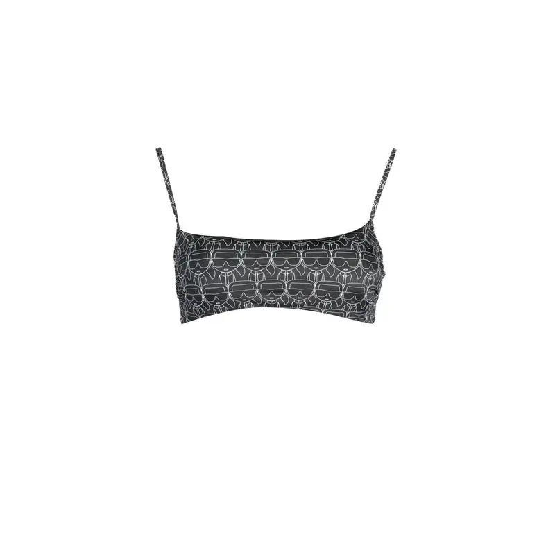 Costume Mare Donna Nero Allacciatura al Collo