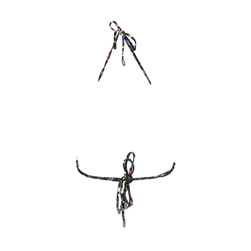 Costume Mare Donna Nero con Logo miniatura 2