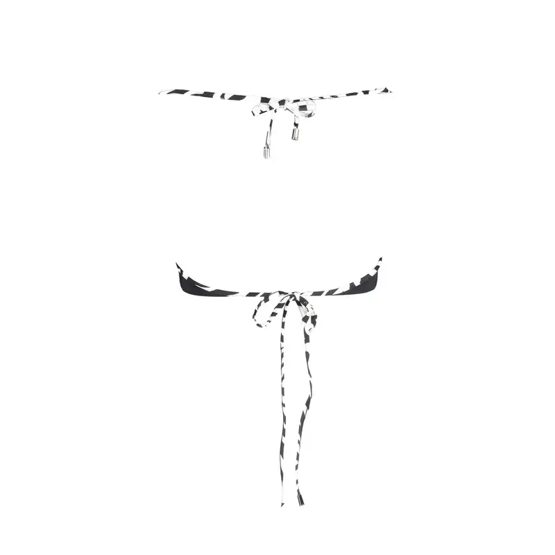 Costume Mare Donna Nero Stampa miniatura 2