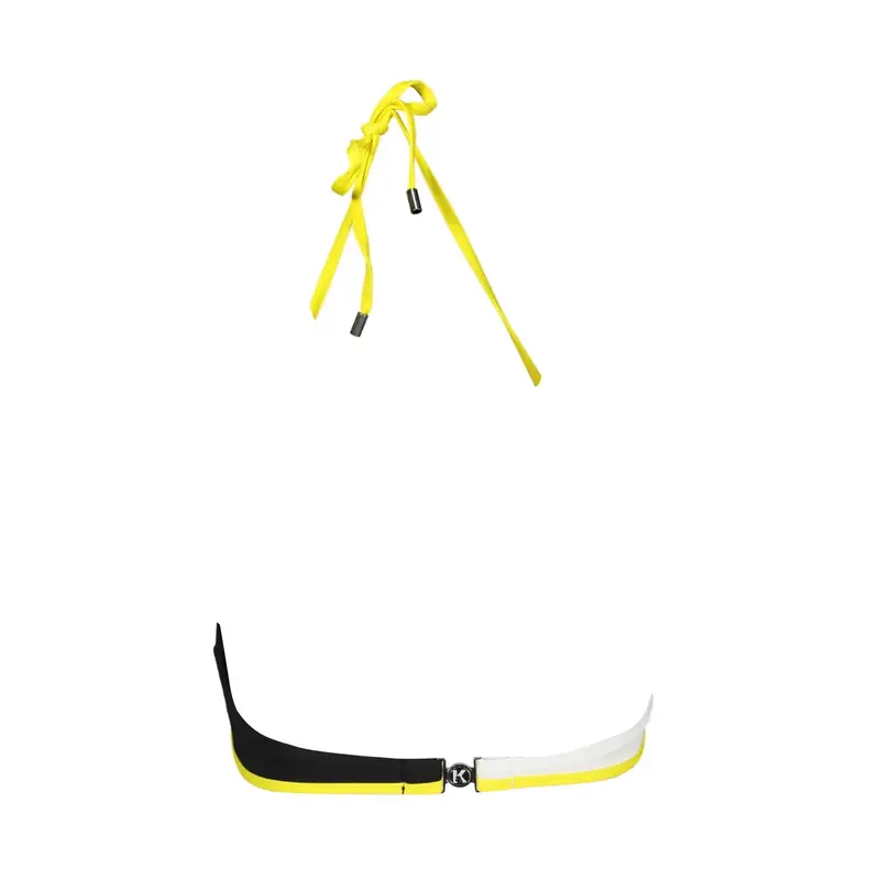 Karl Lagerfeld Beachwear Costume Mare Donna Nero e Bianco con Stampa miniatura 2