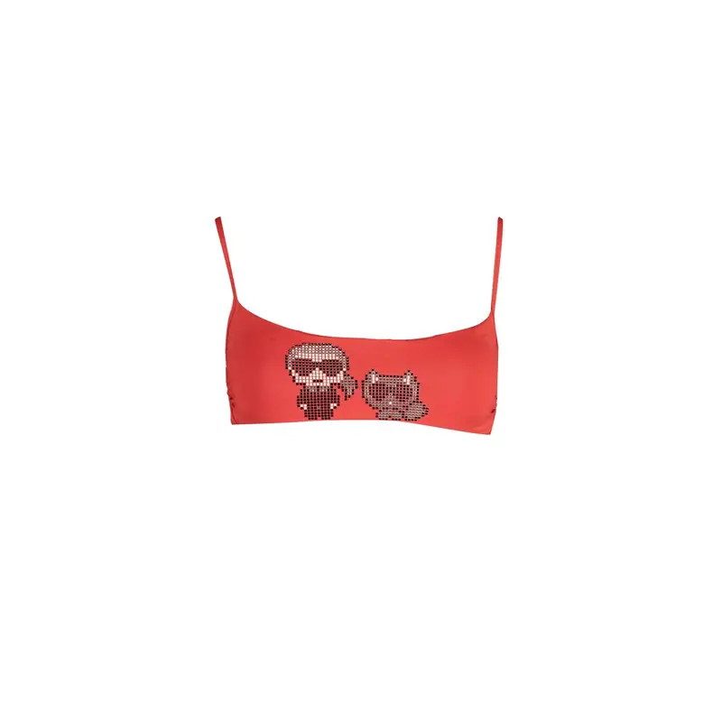 Costume Mare Donna Rosso Allacciatura al Collo