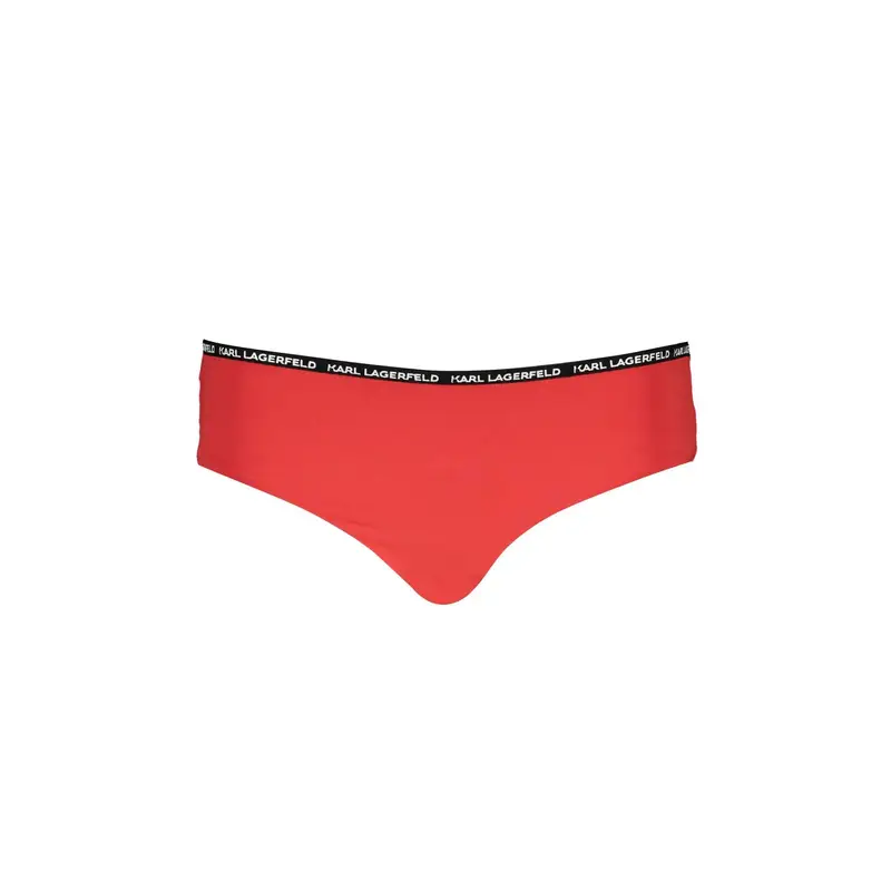 Costume Mare Donna Rosso Logo