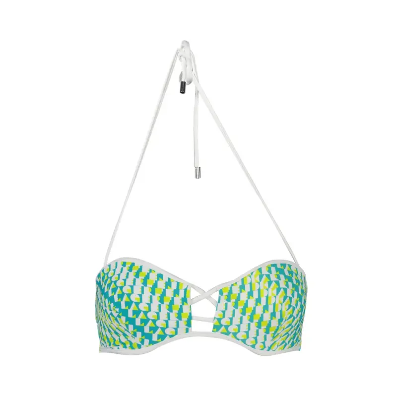 Karl Lagerfeld Beachwear Costume Mare Donna Verde e Bianco