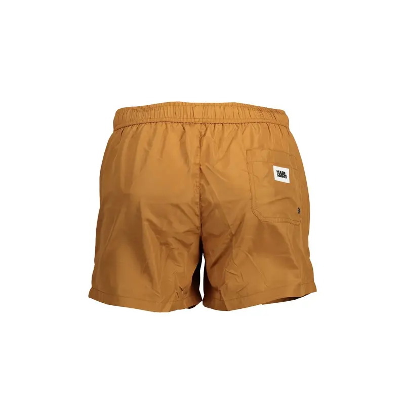 Costume Mare Uomo Marrone Stampa miniatura 2