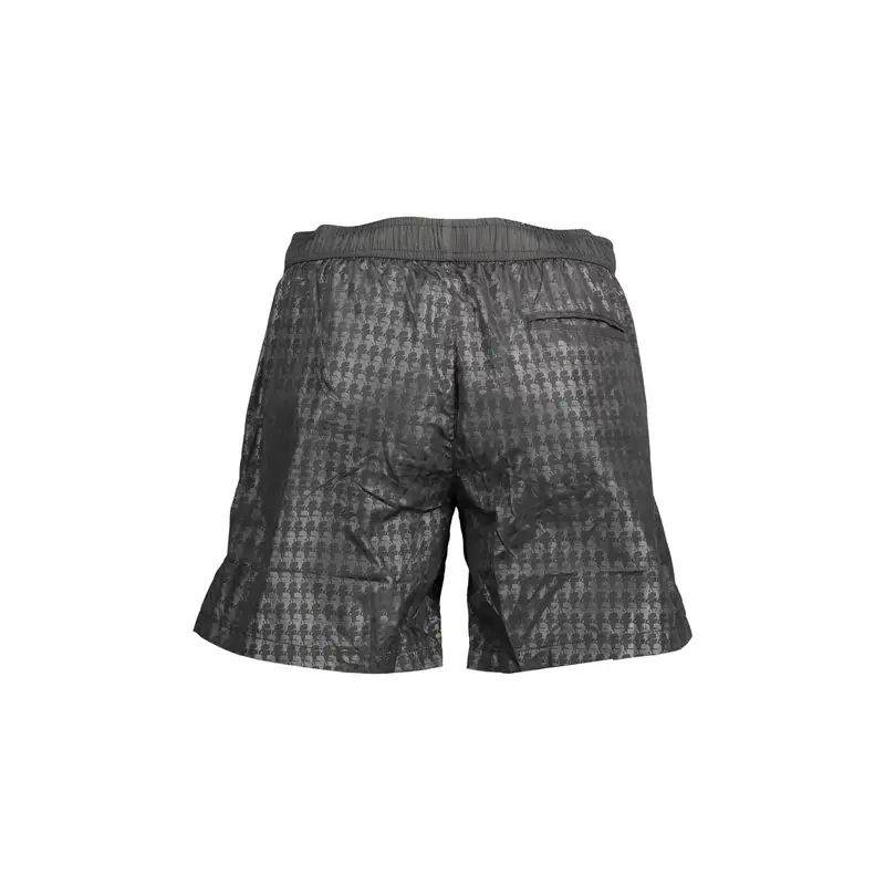 Costume Mare Uomo Nero Dettagli a Contrasto miniatura 2