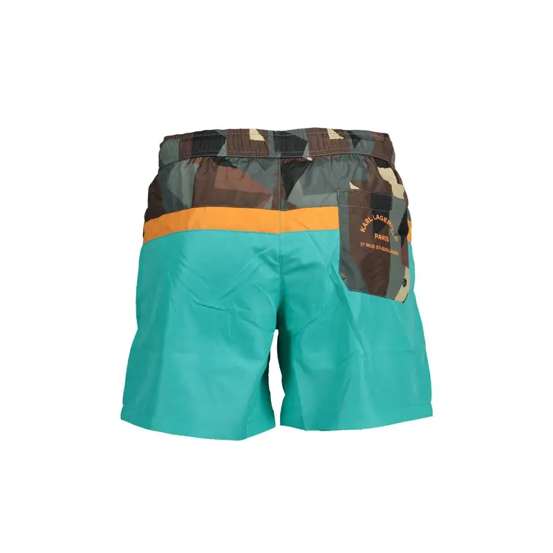 Costume Mare Uomo Verde Applicazione miniatura 2