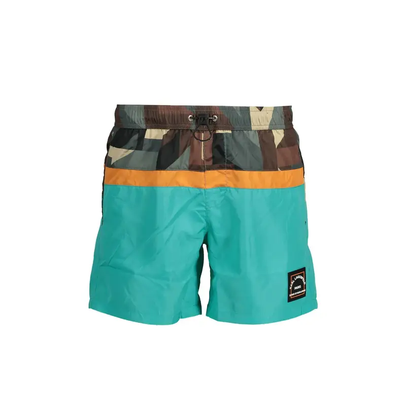 Costume Mare Uomo Verde Applicazione