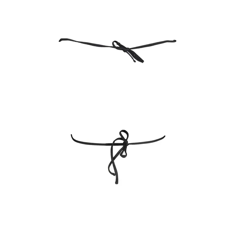 Mare Costume Parte Sopra Donna Nero Imbottitura Removibile miniatura 2