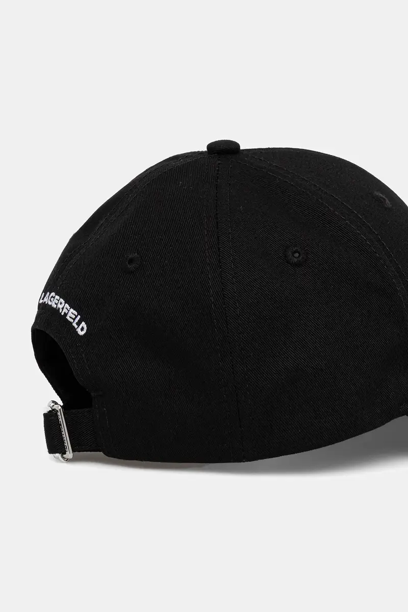 berretto da baseball in cotone colore rosso con applicazione A1W33037 Nero miniatura 3