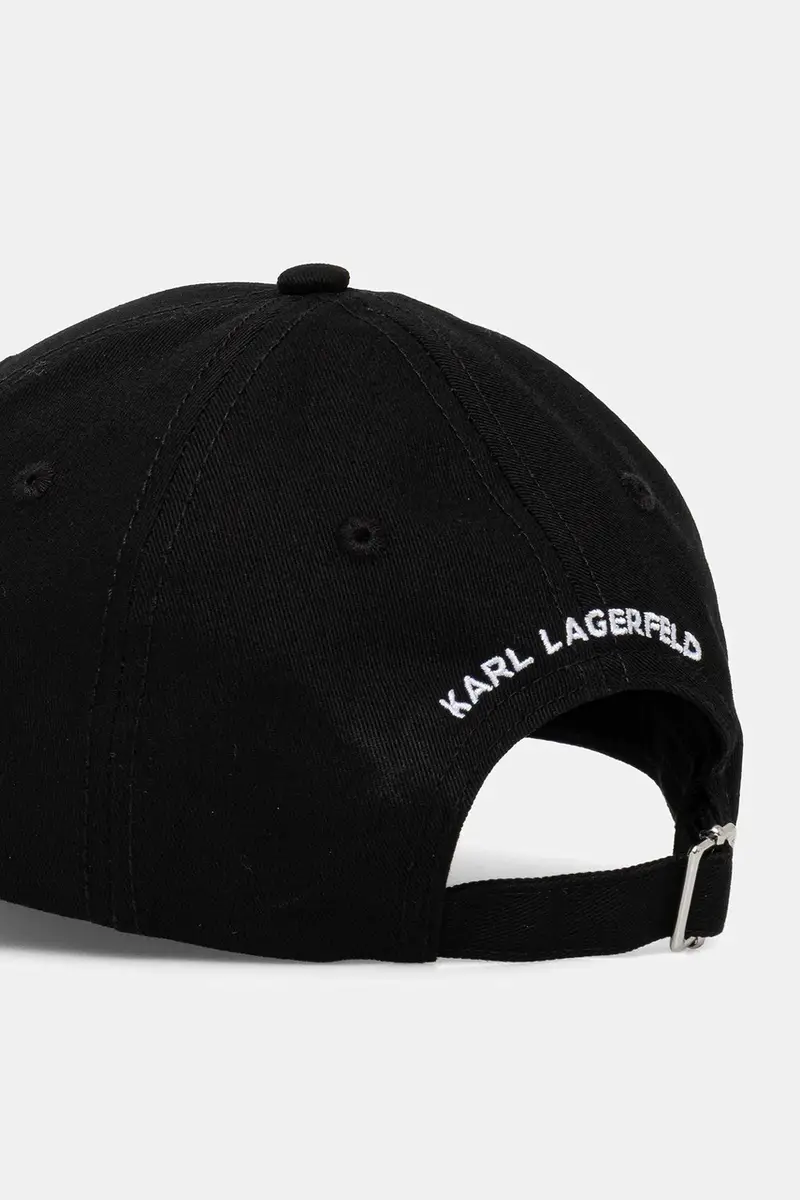 berretto da baseball in cotone colore rosso con applicazione A1W33037 Nero miniatura 4