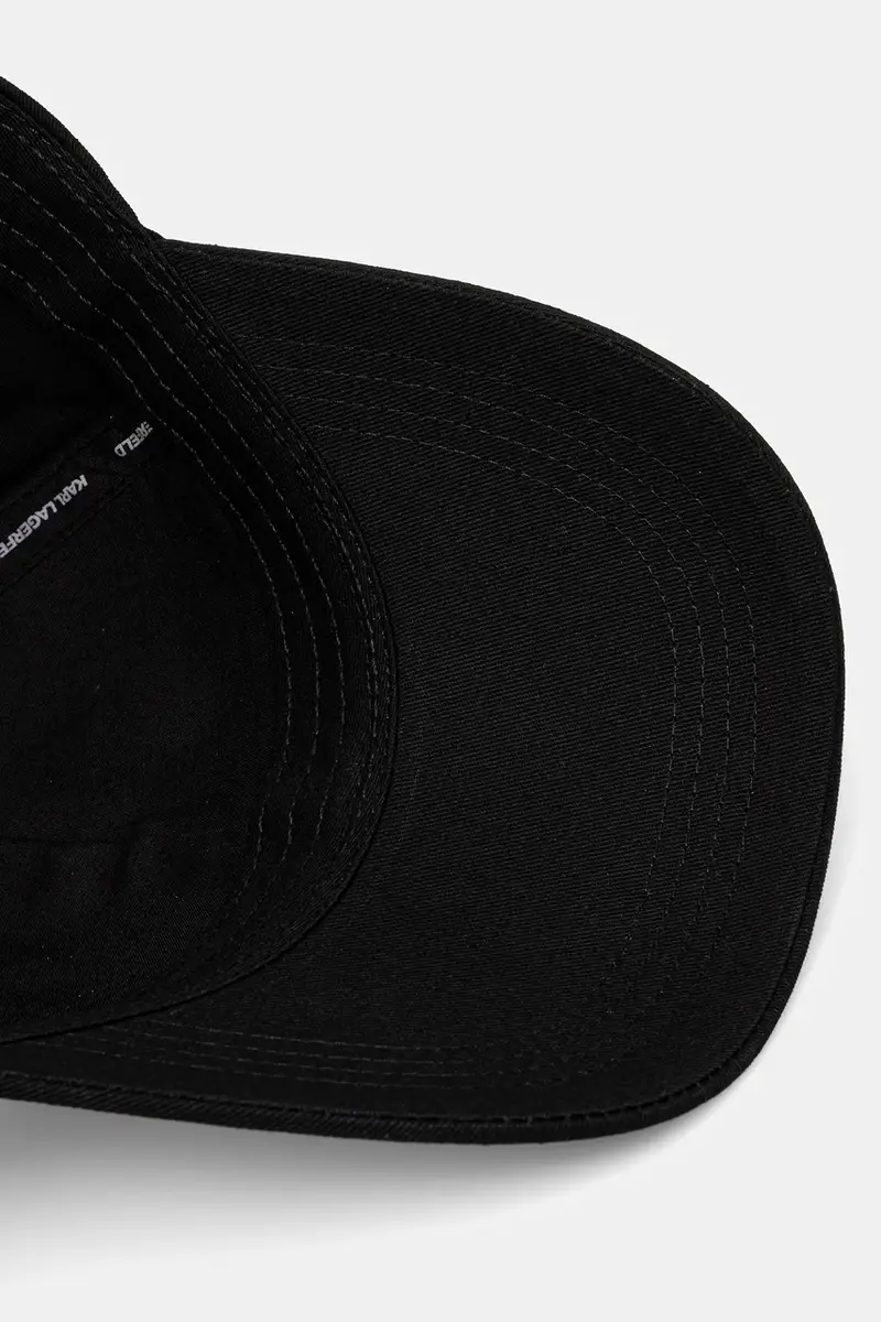 berretto da baseball in cotone colore rosso con applicazione A1W33037 Nero miniatura 5