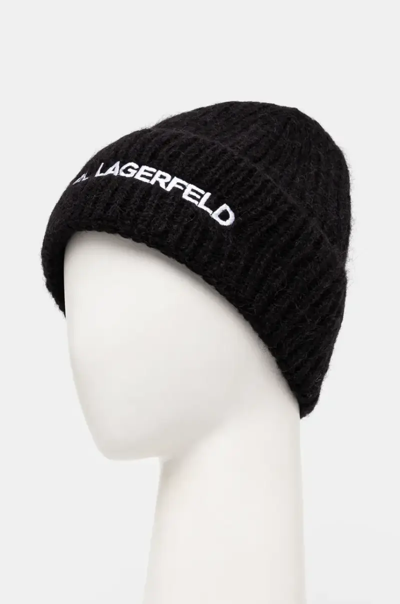 berretto in lana colore nero 246W3411 miniatura 2