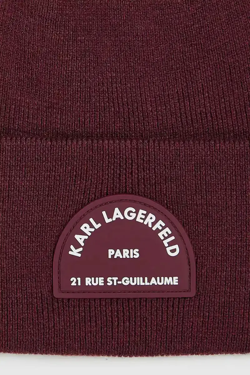 berretto in misto lana colore granata A4W33107 miniatura 3