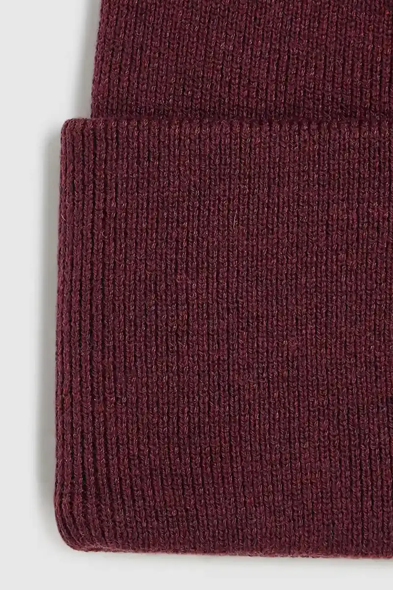 berretto in misto lana colore granata A4W33107 miniatura 4