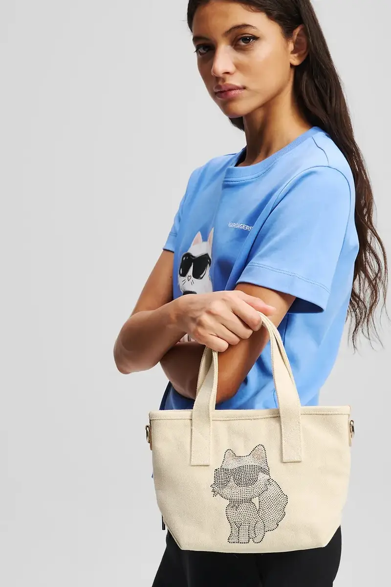 Karl Lagerfeld Borsa a mano Beige 3123223 miniatura 5