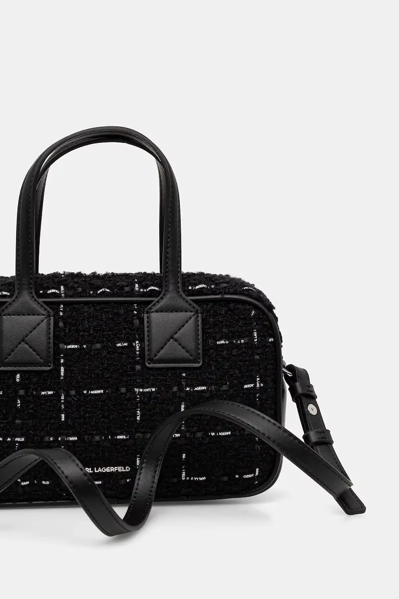 borsa con lana colore nero A4W30259 miniatura 3